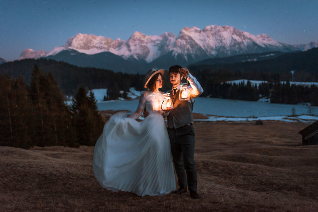 Elopent photography wedding in the mountains